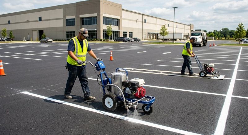 Commercial Asphalt Painting in Lawrenceville, GA