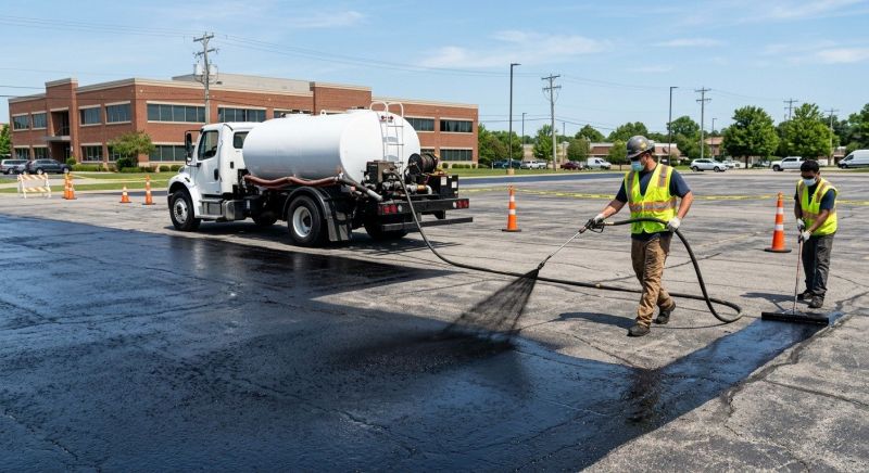 Commercial Asphalt Sealing in Denver, CO
